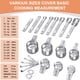 thumbnail image 2 of Juego de tazas y cucharas medidoras EWFEN de acero inoxidable, 20 piezas, 2 of 6