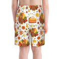 thumbnail image 3 of Cauagu Thanksgiving With Turkey Print Swim Trunks for Men,Youth Boys Swim Shorts Compression Liner Beach Shorts Boys' Swimming Shorts 7-20 Years Bathing Suit-Small, 3 of 7
