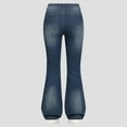 thumbnail image 4 of Cute Pants for Girls 10-12 with Bows Girls Bow Jeans Wide Leg Baggy Denim Pants High Waisted Trousers Casual Cute Y2K Streetwear with Pockets 6-14 Y, 4 of 4