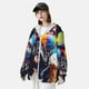 thumbnail image 3 of Balery Rainbow Bulldog Sunglasses Sudadera ligera de manga larga con capucha y protección solar UPF 50+ para hombre y mujer, ideal para pesca y running-Large, 3 of 7