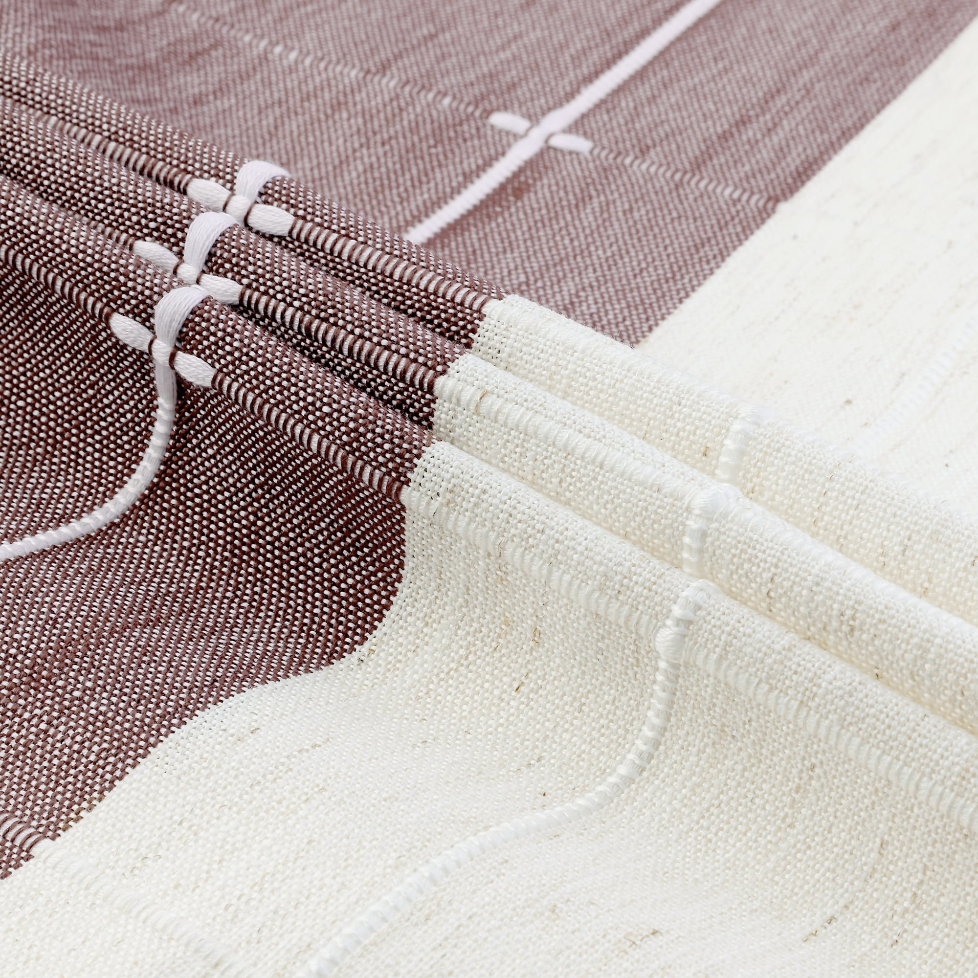 Unique Bargains Rustic Tablecloth Cotton Linen Waterproof Table Cover with Tassels, Purple 55"x55"