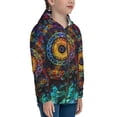 thumbnail image 5 of Rocae Mandala Colorful for Zip Up Hoodies for Teen Sweatshirt with Hood-Small, 5 of 6