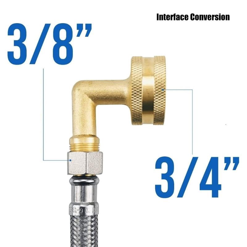 CEORPER Practical Copper Dishwasher Water Tube 3/8inch Suitable for Various Brands