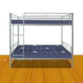 thumbnail image 3 of Zimtown Metal Bunk Bed with Ladder for Kid's Room,Twin Gray, 3 of 11