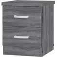 thumbnail image 6 of Better Home Products Cindy Faux Wood 2 Drawer Nightstand in Gray, 6 of 19