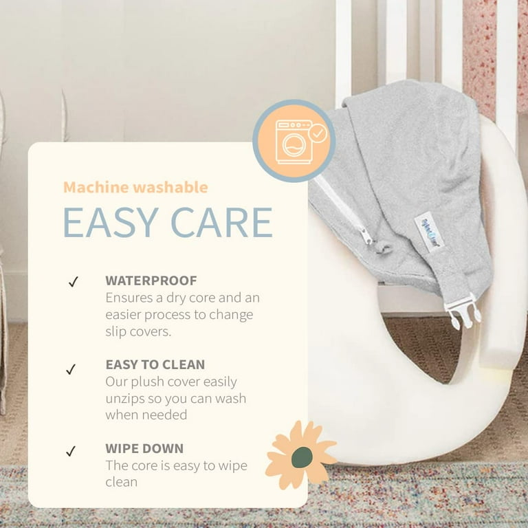 My Brest Friend Deluxe Nursing Pillow for Breastfeeding Bottle Feeding Enhanced Posture Support Double Straps Removable Extra Soft Slipcover