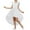 White, variant on Wangkekeji Girls Summer Flapper Sleeve High And Low Formal Dress Fly Skirt Swing Dress Girls Baptism Dresses