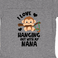 thumbnail image 3 of Inktastic Monkey I Love Hanging out with My Nana Boys or Girls Baby Bodysuit, 3 of 4