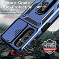 thumbnail image 6 of Ancove for Samsung Galaxy A32 5G Rugged Case with Ring Holder Kickstand,Military Grade [Support Magnetic Car Mount] Heavy Duty Shockproof Proetctive Phone Cover Case,Blue, 6 of 8