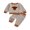 Coffee, variant on BemeyourBBs Boy Thanksgiving Sets Long Sleeve Turkey Embroidery Striped Tops Pants