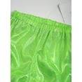 thumbnail image 4 of Alvivi Kids Girls Hip Hop Jazz Street Dance Pant Glittery Metallic Legging Trousers Fluorescent Green 11-12, 4 of 7