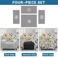 thumbnail image 6 of FOR U DESIGNS Pineapple Pattern Recliner Chair Covers with Armrest, Wear-Resistan Slipcover for Sofas Couches Elastic Lazy Boy Recliner Covers with Elastic Bottom, 6 of 8