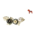 thumbnail image 1 of Arte de pared colgante,Decoración de pared de metal con colgante de hierro nórdico de lujo,Figura de escritorio,Estatuas artesanales tradicionales suecas,Figura creativa del caballo, 1 of 8