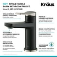 thumbnail image 6 of Indy Single Handle Bathroom Faucet in Spot Free Stainless Steel/Matte Black, 6 of 11