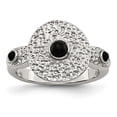 thumbnail image 2 of Chisel  Stainless Steel Polished and Textured Black Onyx Ring, 2 of 5