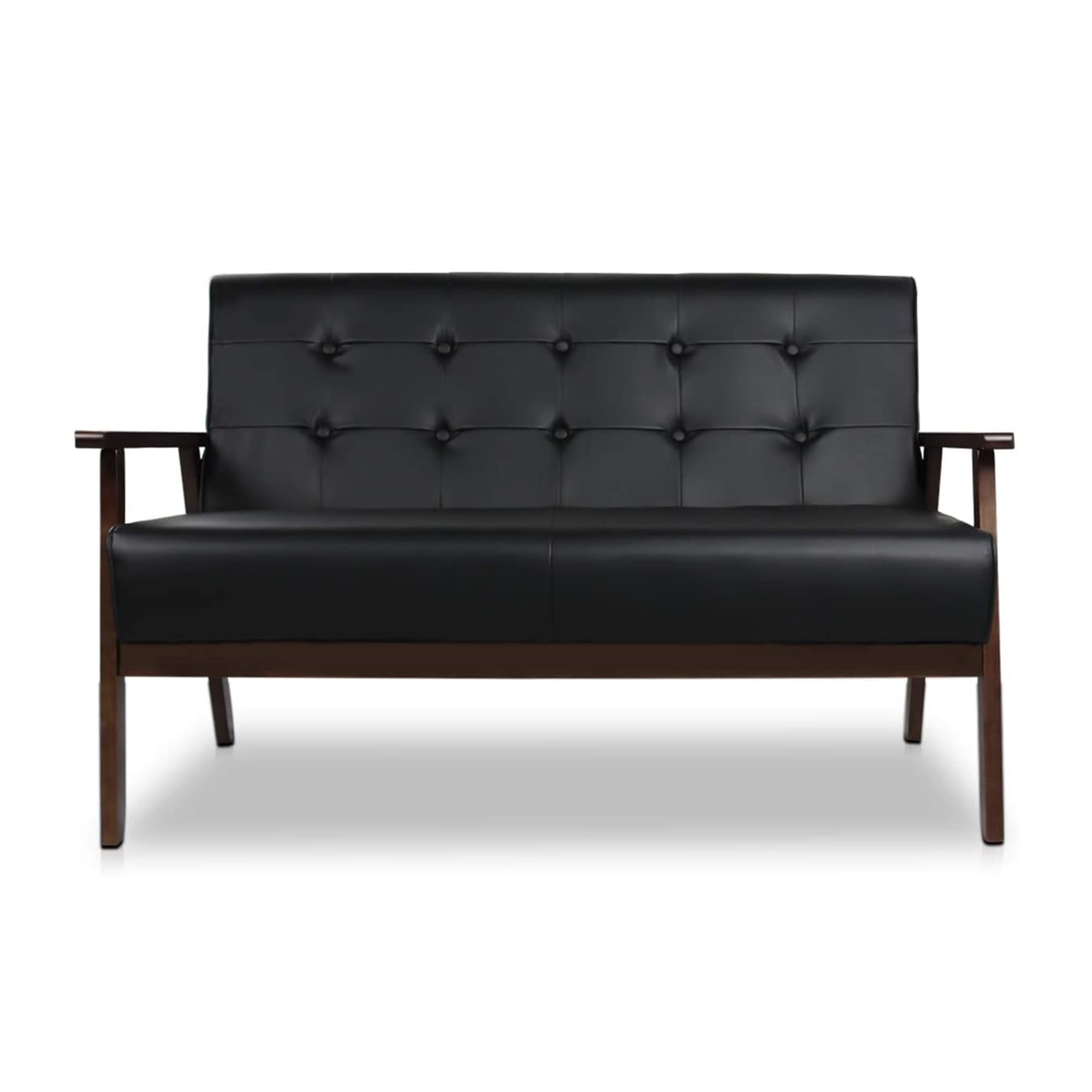 Modern Loveseat Sofa Upholstered 2Seat Couch with Armrest, 2Seater