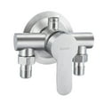 thumbnail image 1 of Stainless Steel Shower Faucet Hot And Cold Water Mixer Wall Mounted Metal Handle, 1 of 11