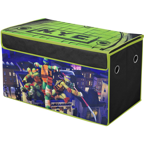 Nickelodeon Teenage Mutant Ninja Turtles Collapsible Children/’s Toy Trunk Durable with Lid
