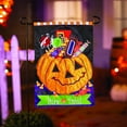 thumbnail image 3 of Evergreen Trick or Treat Halloween Pumpkin Bucket Applique Garden Flag 12 x 18 Inches Indoor Outdoor Decor, 3 of 7