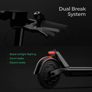 AOTOS Electric Scooter, 300W Motor, 15 MPH, Up to 13 miles Range, 8.5” Solid Tires, Lightweight Foldable Commuter E-Scooter with Smart App Control for Adults, Black