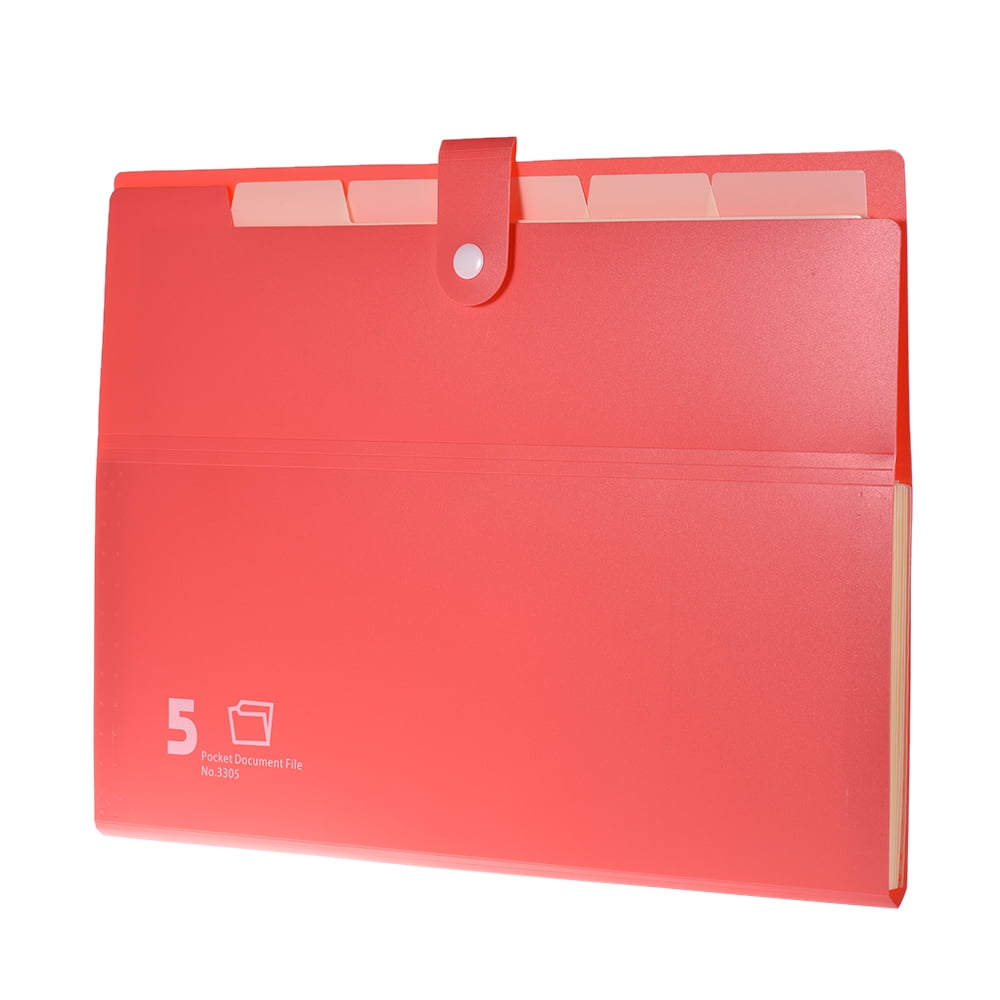 A4/Legal/Letter Size Poly Expanding File Folder Organizer Jacket with