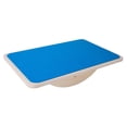 thumbnail image 2 of Montessori Balance Board Rocker Board, Ejercicio Sensorial Training, Antideslizante, Curvy Swing Estabilidad Equilibrio de madera para entrenamiento, Azul Macarena Tabla de equilibrio, 2 of 8