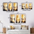 thumbnail image 4 of Designart "Yellow Birches by Lakeside Serenity II" Landscape Forest Framed Wall Art Set Of 3 - Yellow Forest Frame Gallery Wall Set For Home Decor, 4 of 6