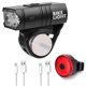 thumbnail image 5 of Linterna LED para manillar de bicicleta recargable por USB con luz trasera faro para ciclismo, 5 of 5