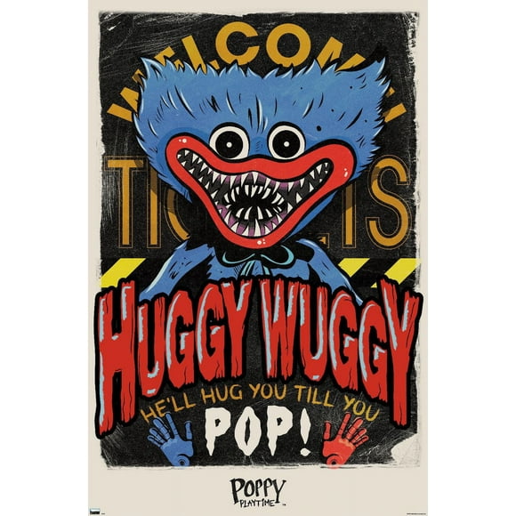 Poppy Playtime - Huggy Wuggy Wall Poster, 22.375" x 34", Wall Poster