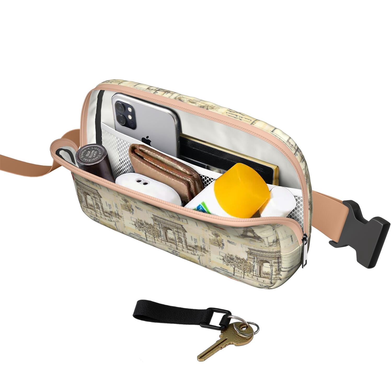 Adventure Awaits Fanny Pack – Vintage Travel Belt Bag for Women Who Love Exploring, Journeying & Vacations