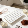 thumbnail image 4 of TINGXIN Flat Round Silicone Multi-Cavity Baking Mold - DIY Dessert Making Tool for Filling Creation, Flexible, Easy Demolding, White, 4 of 6
