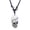 White, variant on Punk Skull Pendant Necklace for Women Men Fashion Halloween Skeleton Head Goth Gothic Charm Hip Hop Jewlery Accessories