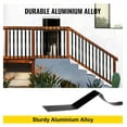 thumbnail image 2 of Metal Deck Balusters 51 Pack, 32.25" Deck Spindles, Aluminum Railing for Wood Deck, Black Outdoor Staircase Baluster with Screws, Stylish Deck Railing, 2 of 6