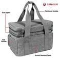 thumbnail image 5 of SINGER Double-Layer Sewing Accessories Organizer Bag with Detachable Pouches, Gray, 5 of 8