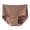 Coffee, variant on Annhoo Womens Plus Size Underpants Casual High Waisted Underwear Breathable Boyshort Panties Soft Elastic Slip Shorts