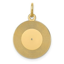 Finest Gold 10K Record Album Charm