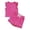 Hot Pink, variant on Kids Girls Summer Clothes Ruffle Sleeve T-Shirt Tops + Shorts Girls Two Piece Outfits 5-6 Years Toddler Girl Clothes