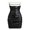 Black, variant on Women's Leather Mini Pencil Skirt Y2k Ruched High Waisted Bodycon Going Out Club Skirts