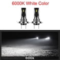 thumbnail image 3 of 2Pcs Car H7 LED Bulbs Light Lamp White 6000K 80W CSP Chip 6SMD Motorcycle Fog Lamp 1860 16000LM Running Light, 3 of 8