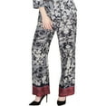 thumbnail image 2 of Rachel Roy Womens Paisley Casual Trouser Pants, Black, Large, 2 of 2
