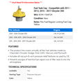 thumbnail image 2 of Fuel Tank Cap - Compatible with 2011 - 2013, 2015 - 2017 Chrysler 200 2012 2016, 2 of 2