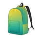 thumbnail image 1 of Disketp Teal To Yellow Gradient Mochila de Lona Estampada, Mochila Escolar de Viaje Ligera para Estudiantes y Portátil-Medium, 1 of 5