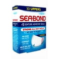 thumbnail image 4 of Sea-Bond Secure Denture Adhesive Seals, Original Uppers, Zinc-Free, All-Day-Hold, Mess-Free, 30 Count - 32 Pack, 4 of 5