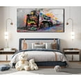 thumbnail image 4 of Graffiti Canvas Wall-Art for Living Room Large Size - Wall Art for Teen Boys Bedroom - Train Poster Wall Decor Ready to Hang, 4 of 5