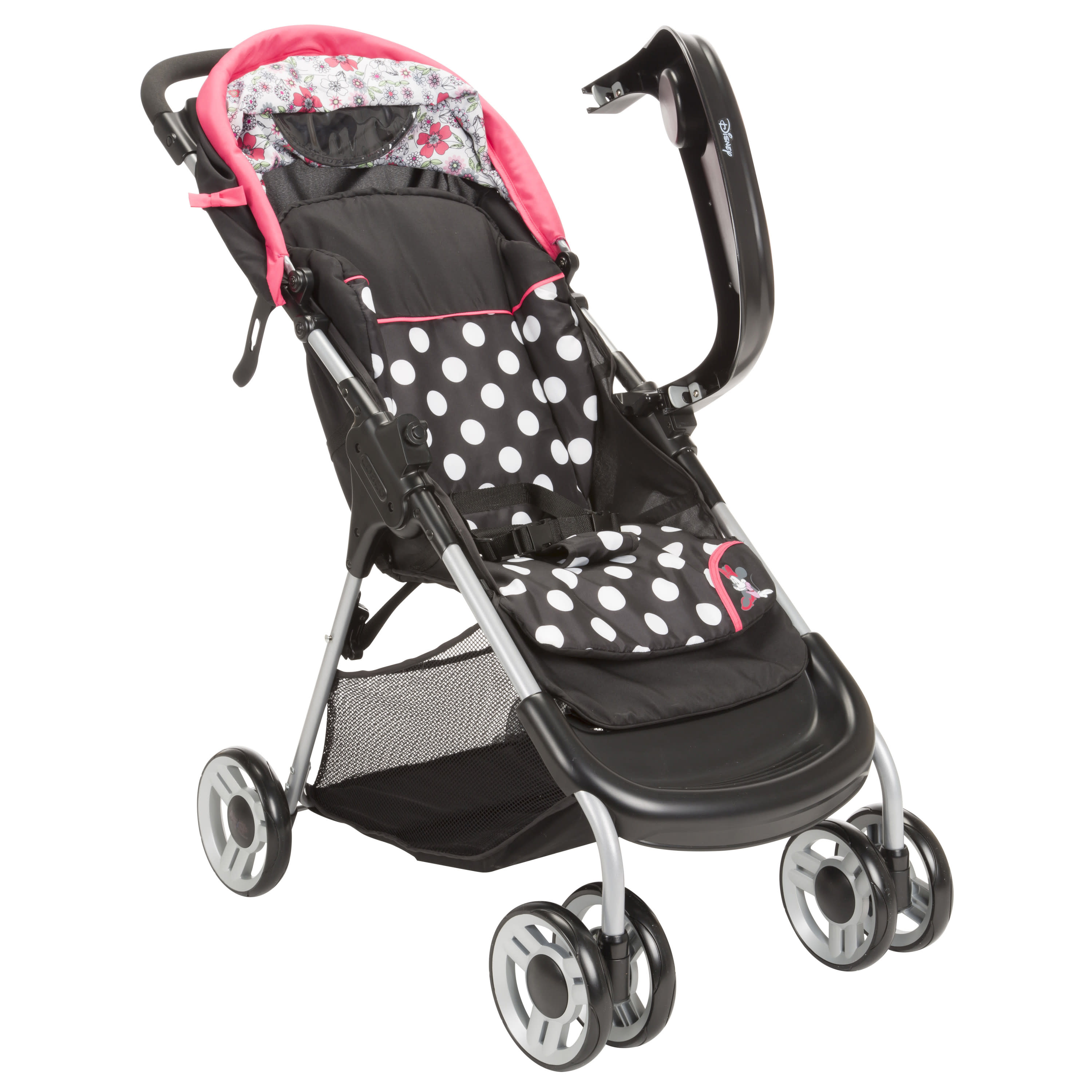 Disney Baby Lift & Stroll Plus Travel System, Minnie Coral Flowers - image 5 of 18