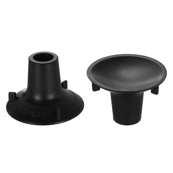 Uxcell 2 Pack Replacement Feet for Shower Chair Bath Seat, 1" ID Heavy Duty Non Slip Rubber Suction Cup, Feet Chair Leg Caps for Shower Stools and Transfer Bench, Black
