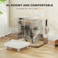 thumbnail image 6 of Orthopedic Dog Bed, Cat Litter Box ,Top And Side Entry Enclosed Litter Box With Flip Top, Light Gray,Transparent Dog Bed,Abs,Polypropylene,Stainless Steel Cat Bed, Pet Supplies Pet Beds & Furniture, 6 of 7