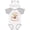 White & Heather w/ Ears, variant on Inktastic It's My First Thanksgiving Hand Turkey 2025 Boys or Girls Baby Bodysuit
