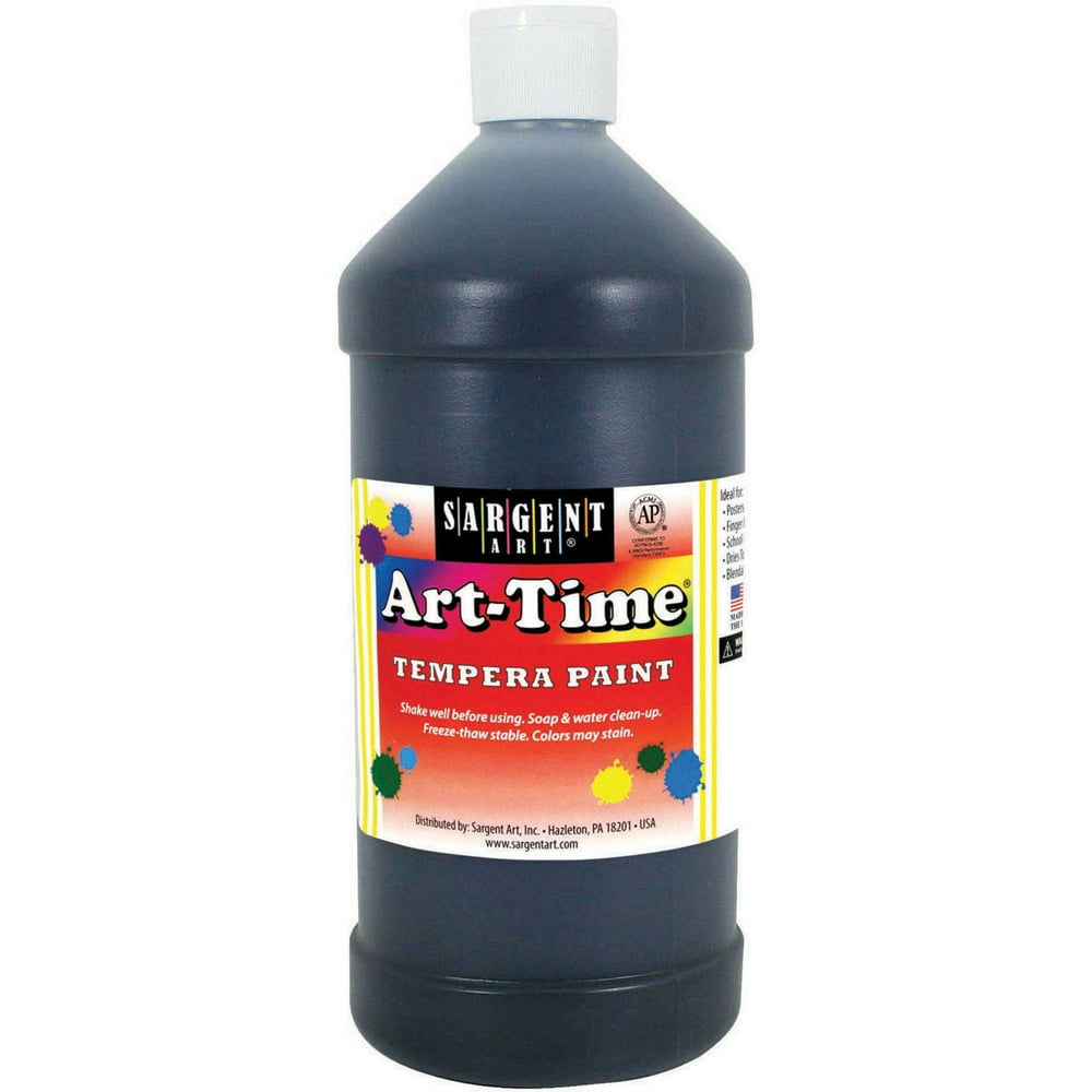 ArtTime(R) Tempera Paint 32ozBlack