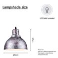 thumbnail image 2 of Ceiling Light Plug In Dining Room Metal Silver Bamboo Pendant Light Hanging Lamps That Plug Into Wall Outlet, 2 of 4